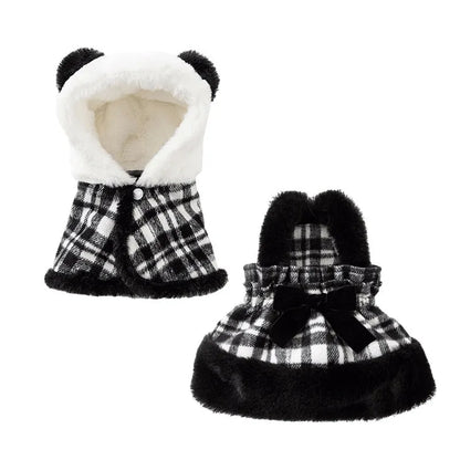 Pet Zen - Two-piece Set Of Dog Clothes For Winter Warmth, Small Dog Teddy Bichon Frise Warm Cotton Coat Skirt, Cat Pet Clo...