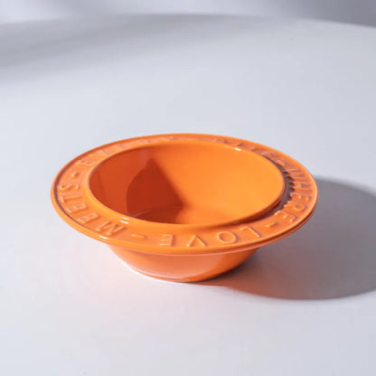 Pet Zen - UFO Ceramic Cat Bowl Dog Bowl Rack Neck Protection Anti-tumble - 0