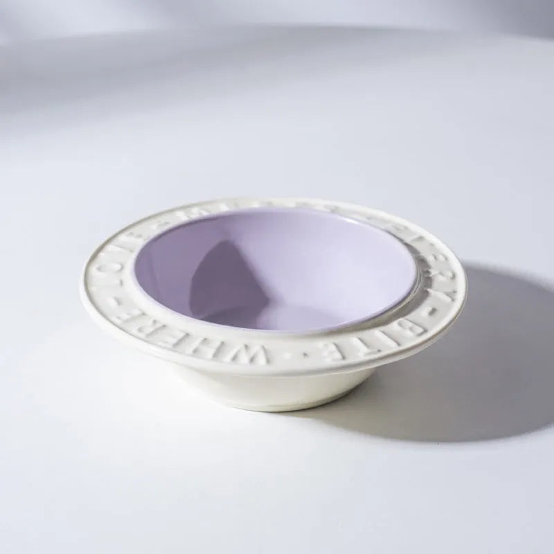 Pet Zen - UFO Ceramic Cat Bowl Dog Bowl Rack Neck Protection - 0