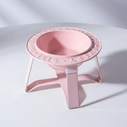 Pet Zen - UFO Ceramic Cat Bowl Dog Bowl Rack Neck Protection - 0