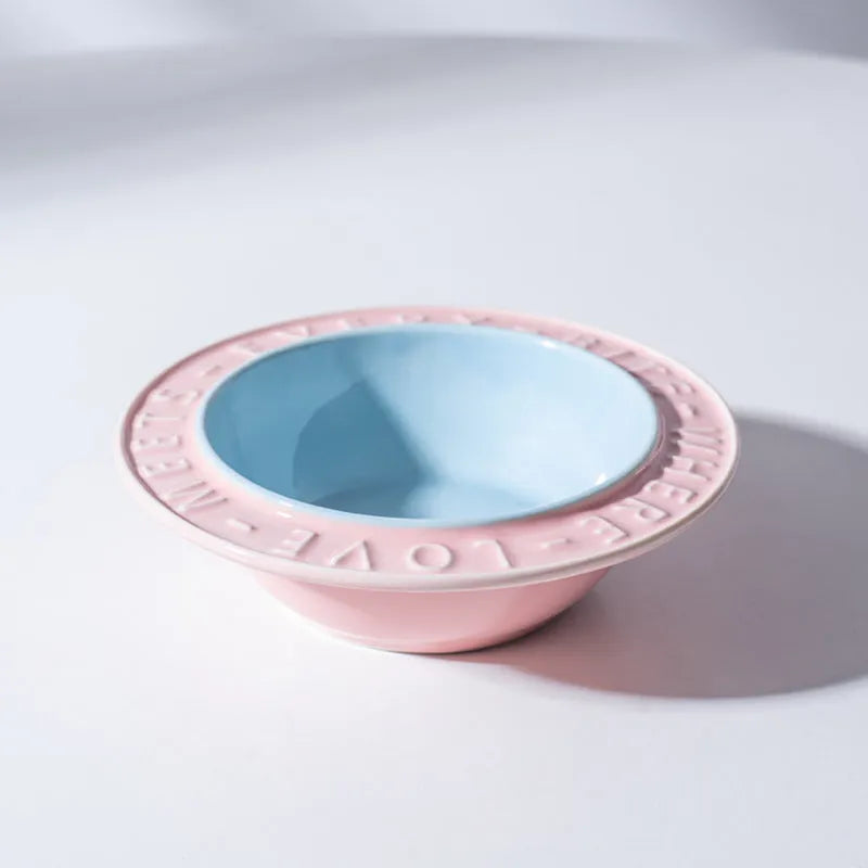 Pet Zen - UFO Ceramic Elevated Pet Bowl for Neck and Spine Protection - 0