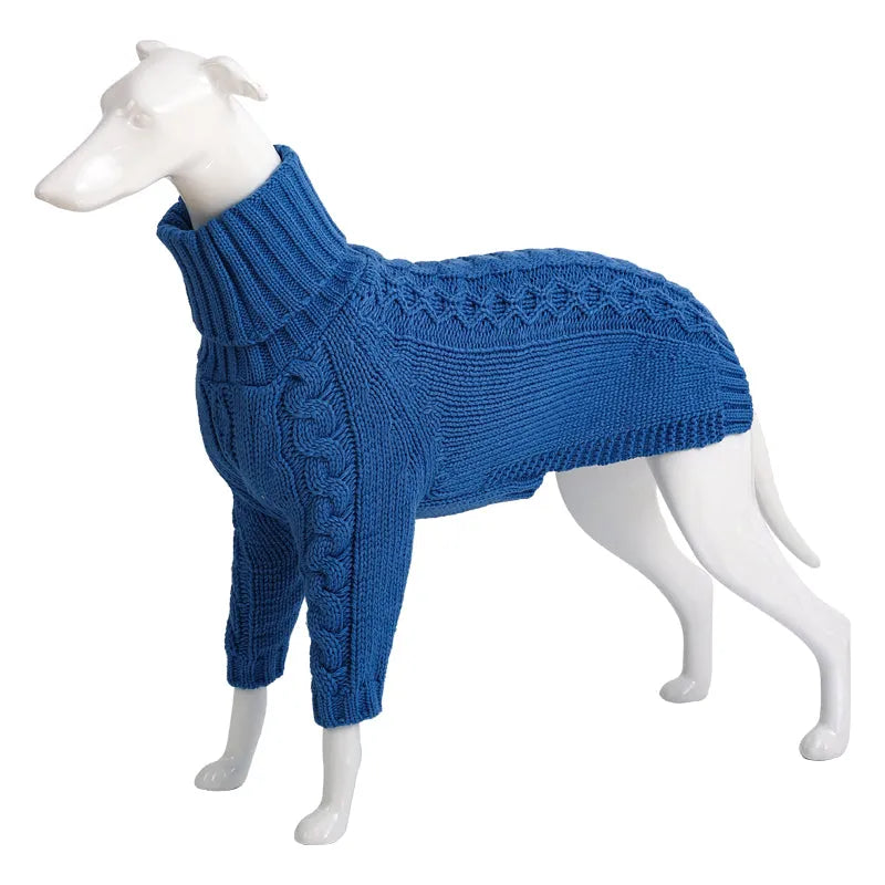 Pet Zen - Winter Solid High Collar Dog Sweater Pet Products - 0