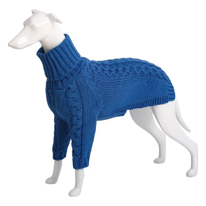 Pet Zen - Winter Solid High Collar Dog Sweater Pet Products - 0