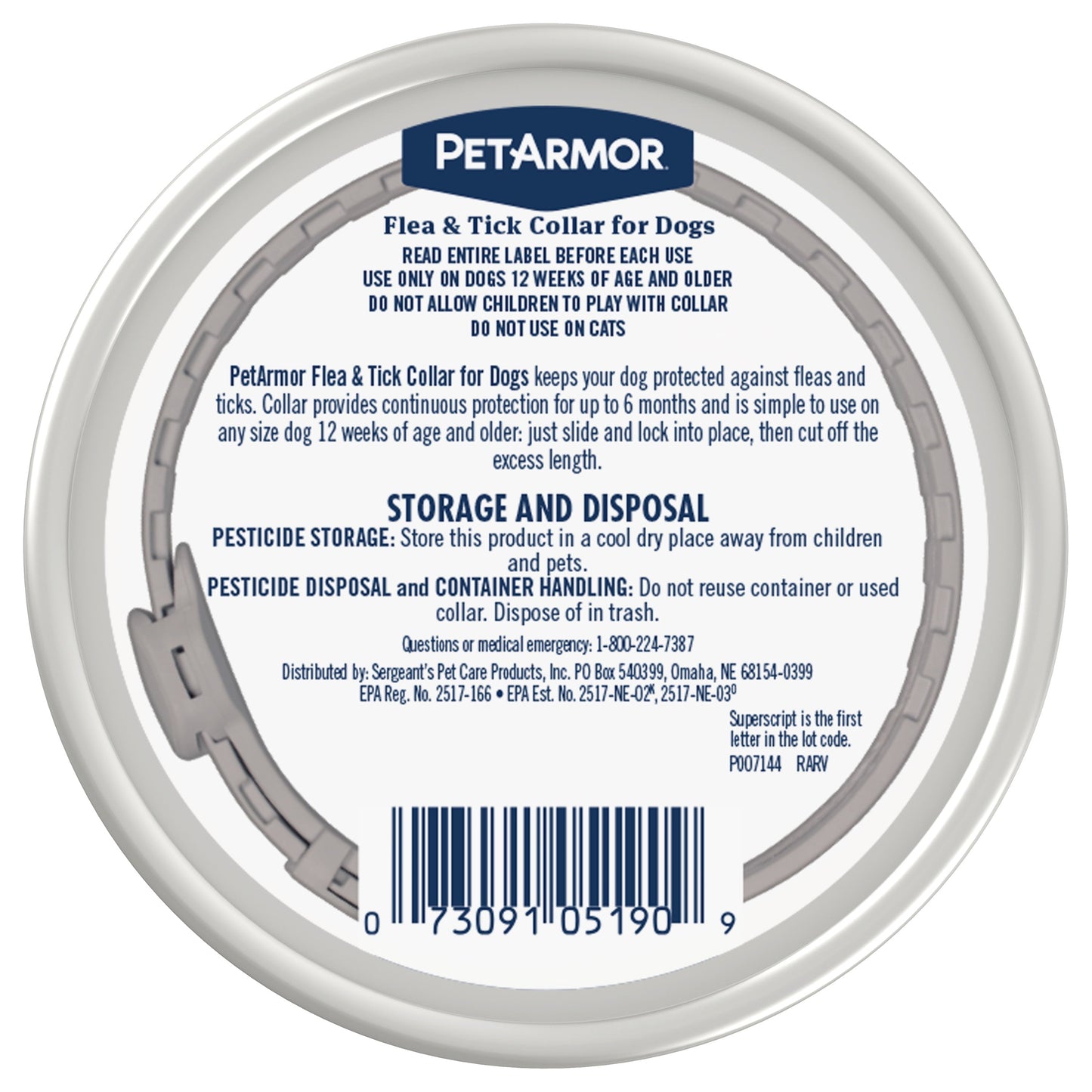 PetArmor Flea and Tick Collar for Dogs providing long lasting dog flea collar 6 months protection against pests