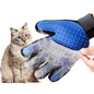 Purrfect Pet Kingdom Gentle Deshedding Brush Glove for Cats Blue Left Hand Purrfect Pet Kingdom