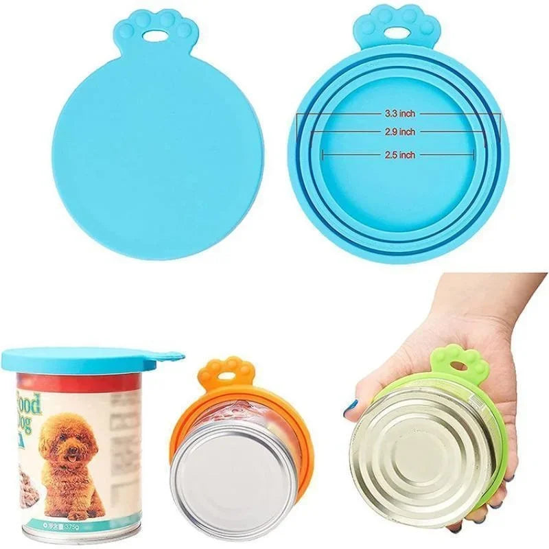 WTN Essentials silicone can lid for pet food with three different sizes for easy storage