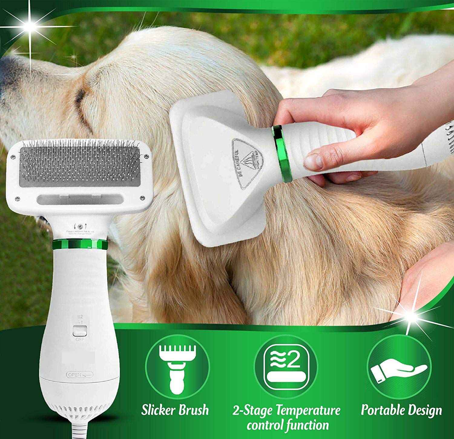 Purrfect Pet Kingdom Dog and Cat Hair Dryer Brush Purrfect Pet Kingdom
