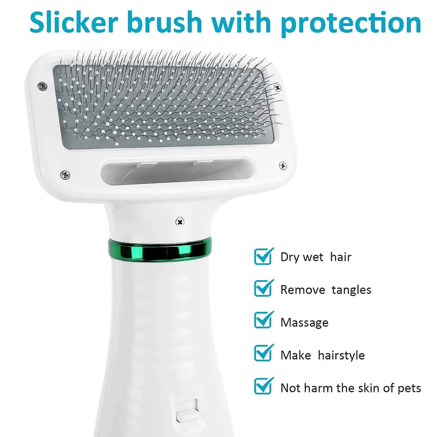 Purrfect Pet Kingdom Dog and Cat Hair Dryer Brush Purrfect Pet Kingdom