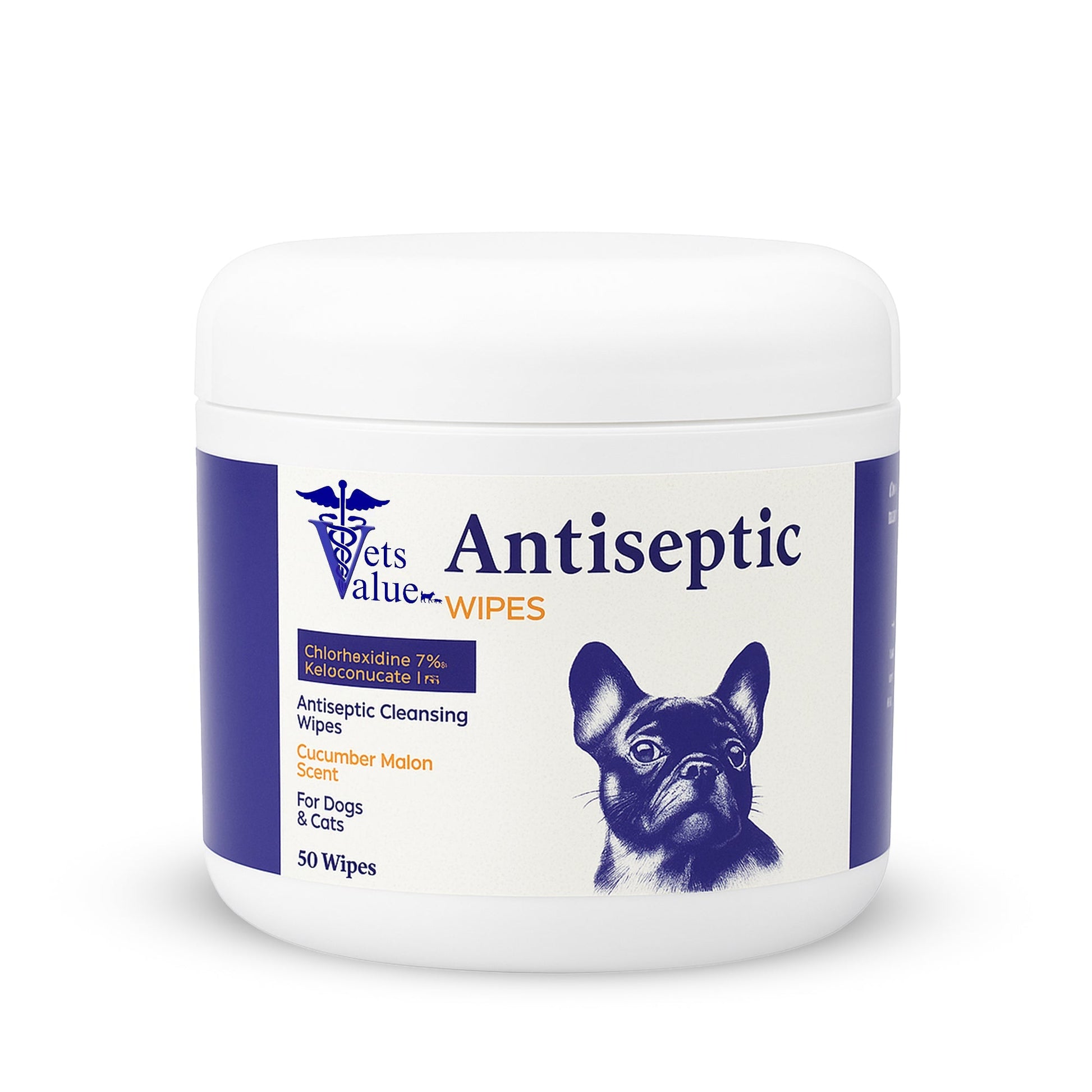 Horizon Animal Care Antiseptic Ear Cleaning Wipes for Dogs and Cats with Cucumber Melon Scent