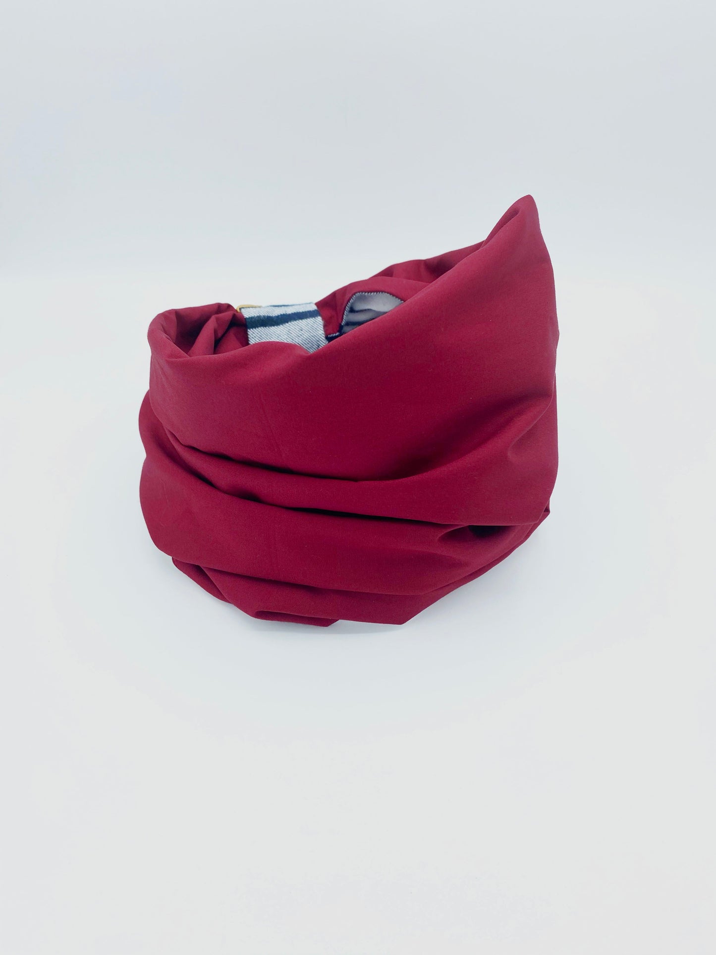 BESPOKE PAWS warm winter snood for pets in burgundy, perfect for chilly weather protection