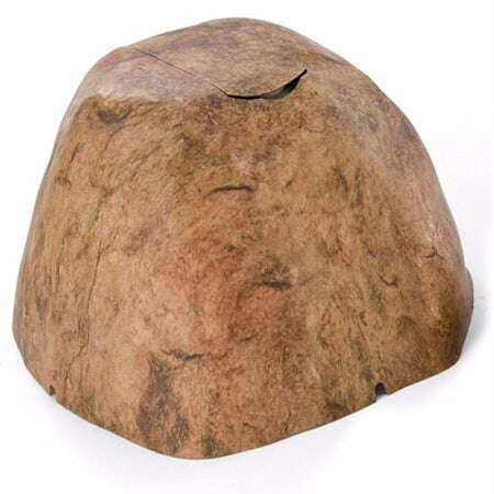 PetSafe Pawz Away outdoor pet barrier shaped like a natural rock for discreet pet containment