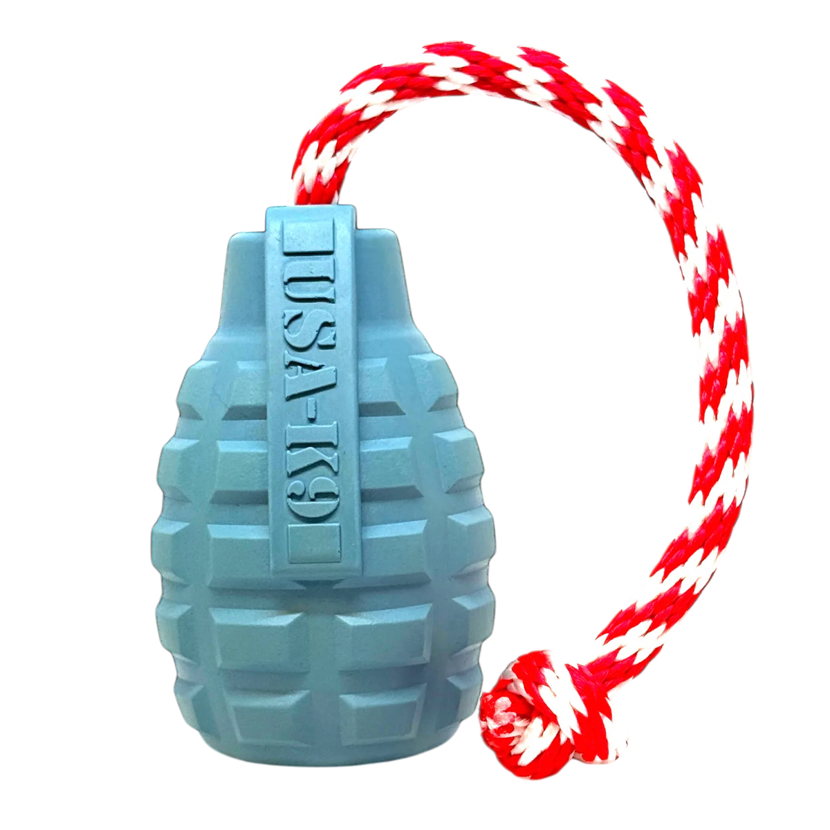 Purrfect Kingdom™ - USA K9 Grenade Shaped Rubber Toy - 5477