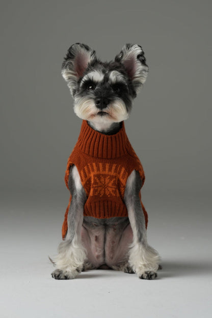 Pretzel Pet Sweater - Tofee Orange