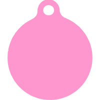 New Pink Polka Dot HD Dog ID Tag