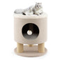 Purrfect Pet Kingdom Plush Cat Furniture for Indoor Cats Beige Purrfect Pet Kingdom