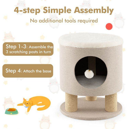 Purrfect Pet Kingdom Plush Cat Furniture for Indoor Cats Purrfect Pet Kingdom