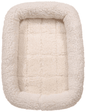 Purrfect Pet Kingdom Plush Comfort bed in soft cream color for cozy cat beds