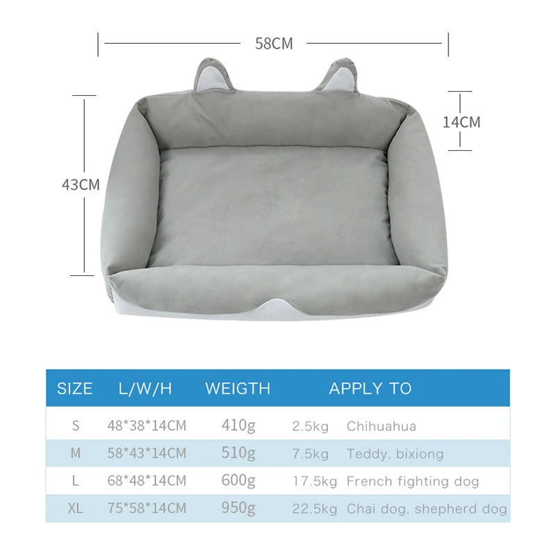 Cozy plush dog and cat bed for comfort designed in gray, ideal for small to medium pets