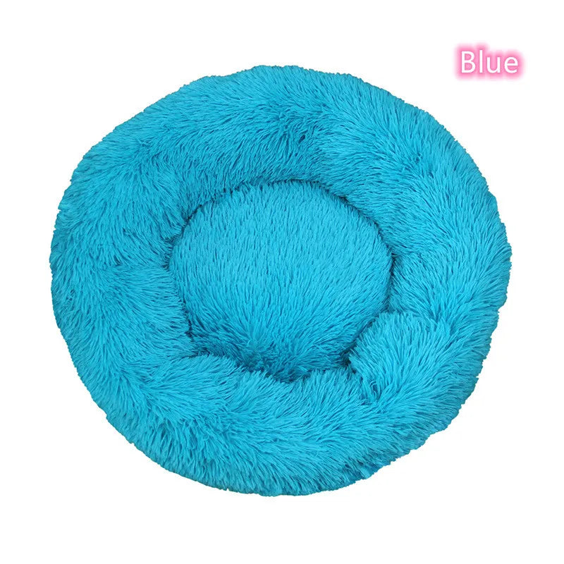 Super Soft Pet Cat Bed - Plush Donut Calm Bed Washable Sleeping Artifact - Purrfect Pet Kingdom