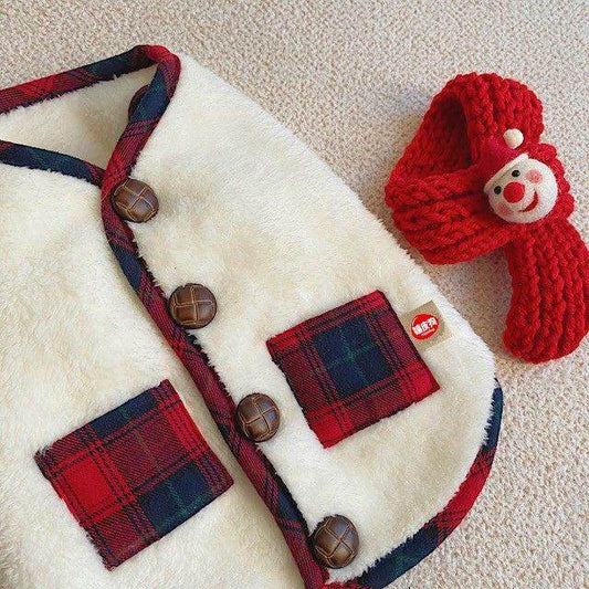 Purrfect Pet Kingdom Plush Dog Jacket with Scarf Purrfect Pet Kingdom