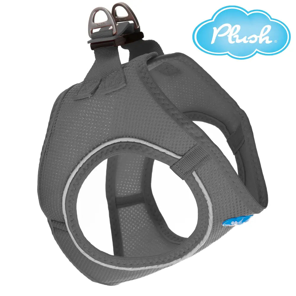 Plush Step In Air Mesh Harness - Shark Grey