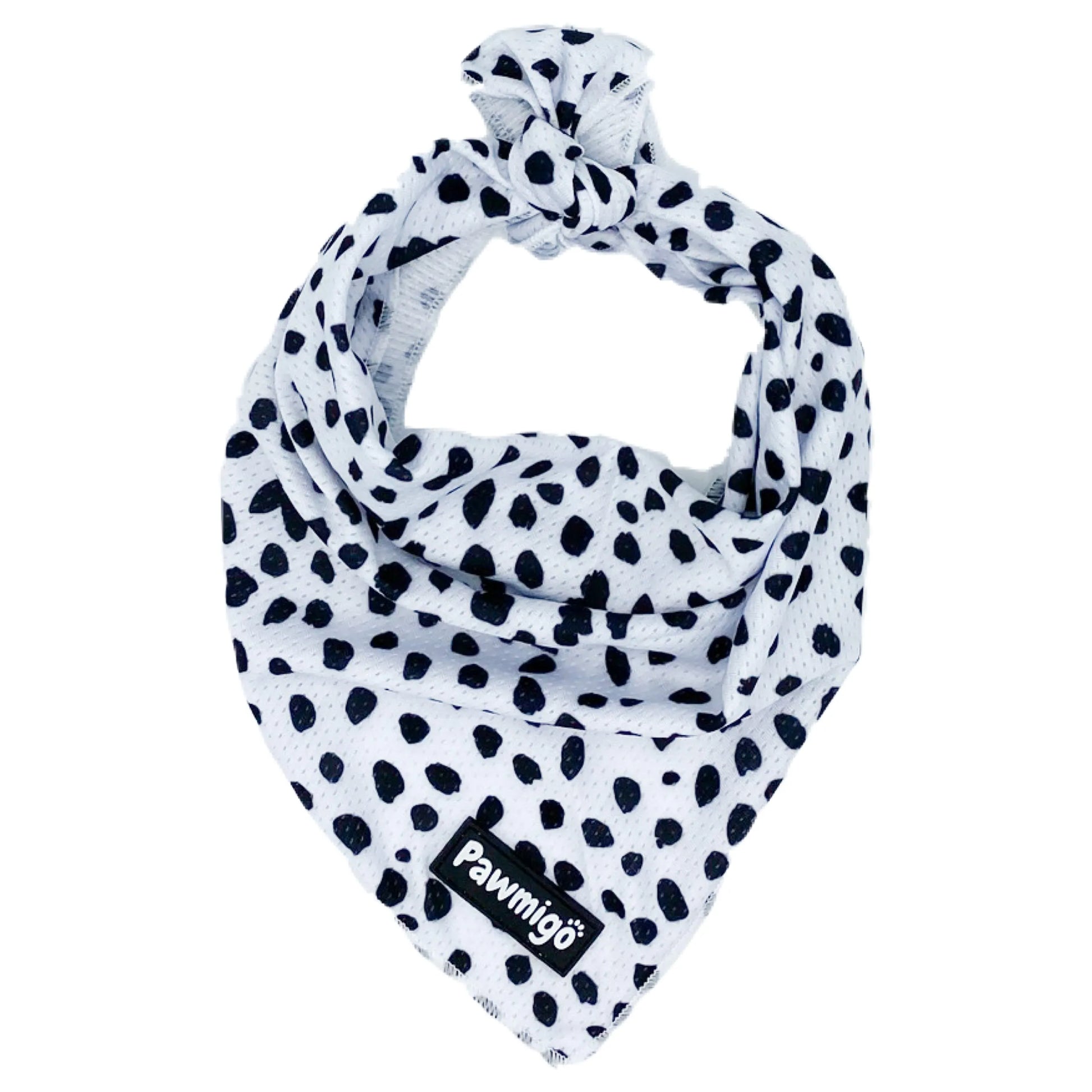 Polka Dog Cooling Bandana by Purrfect Pet Kingdom in vibrant colors, perfect for keeping your dog cool during warm days.