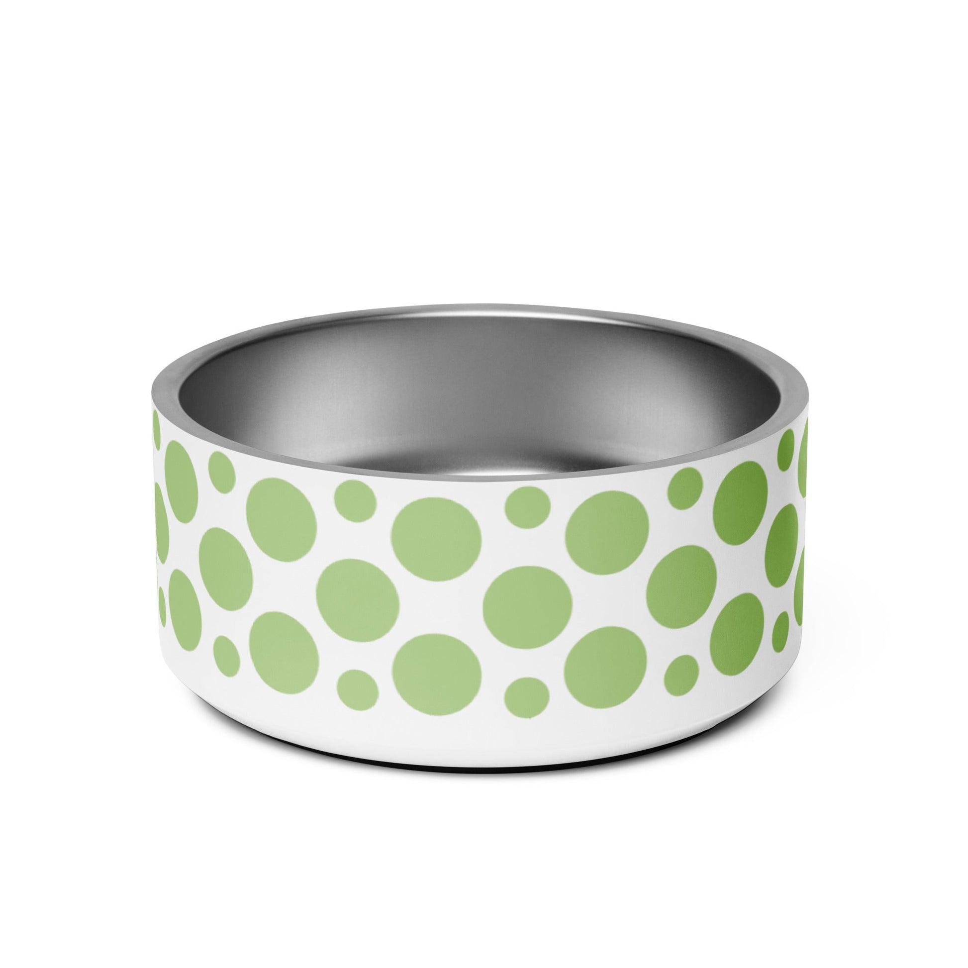 Polka Dotty Celery 32oz Dog Bowl - Dog Bowls & Feeders - Wuforia