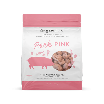 Dog Treats Pork Freeze Dried 18oz Green Juju 🐷