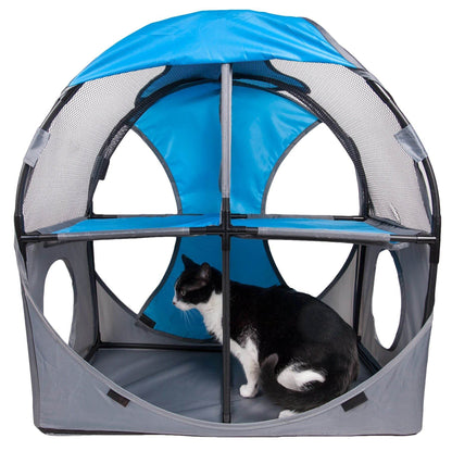 Purrfect Pet Kingdom Portable Cat Hideaway for Travel Purrfect Pet Kingdom