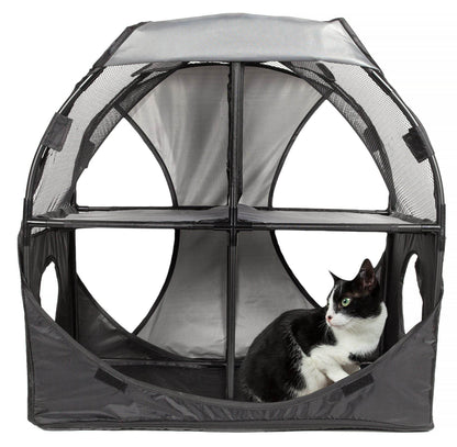 Purrfect Pet Kingdom Portable Cat Hideaway for Travel Purrfect Pet Kingdom