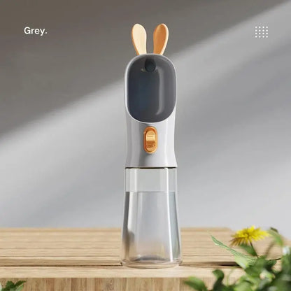 Purrfect Pet Kingdom Portable Pet Water Bottle - Grey Purrfect Pet Kingdom