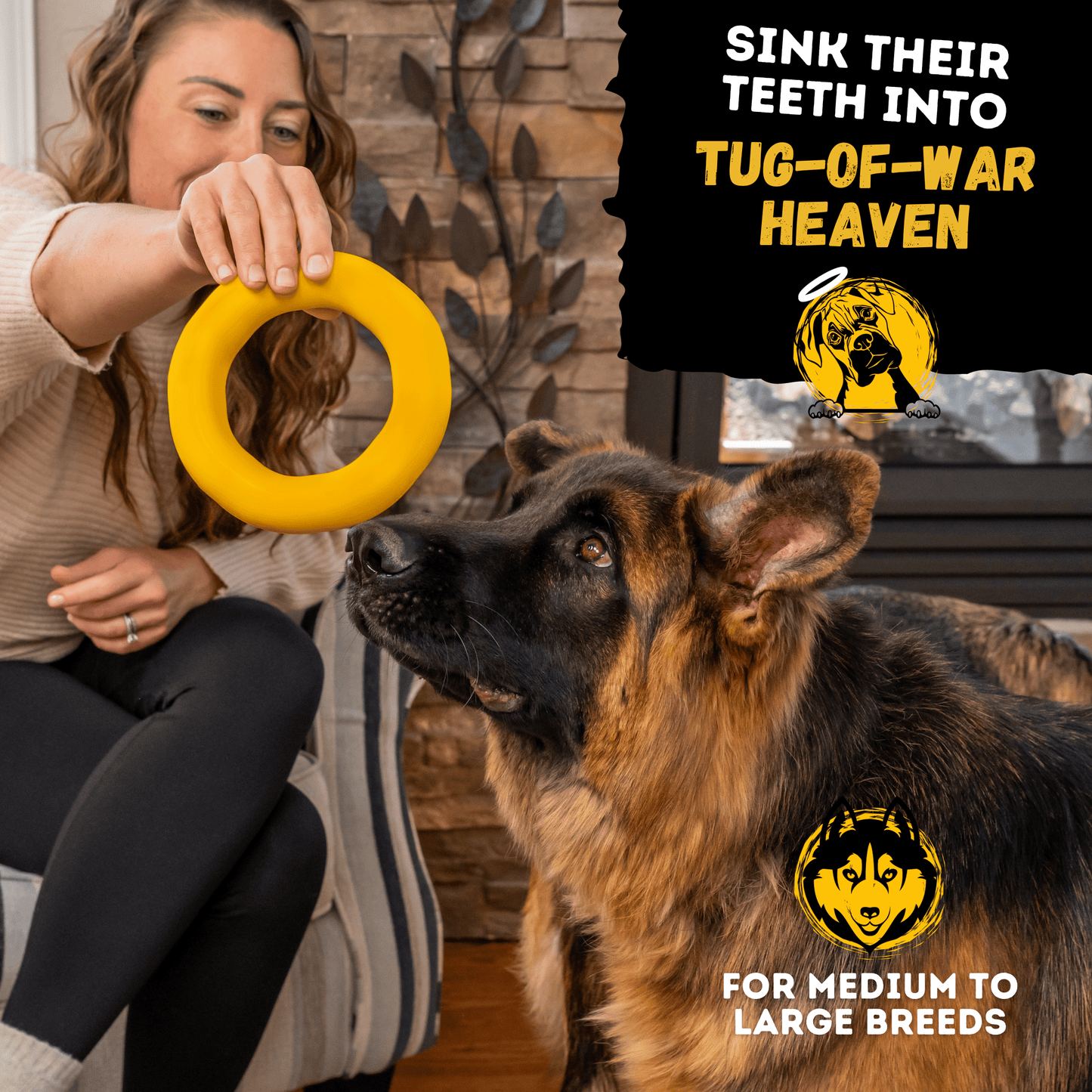 Monster K9 Power Ring Dog Toy 💍