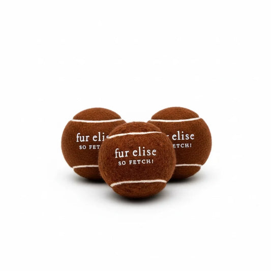 So Fetch! Tennis Ball Pack of 3 - Brune