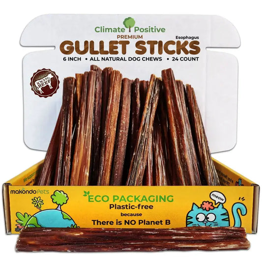 Gullet Sticks Dog Chews 6 Inch 24 Pack USA ✅