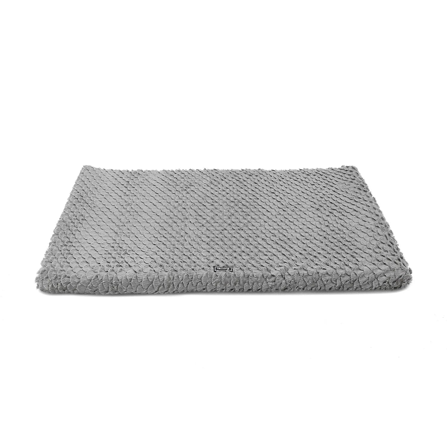 Premium Orthopedic Plush Dog Bed by Purrfect Pet Kingdom in gray, featuring a removable washable cover, perfect for dogs.