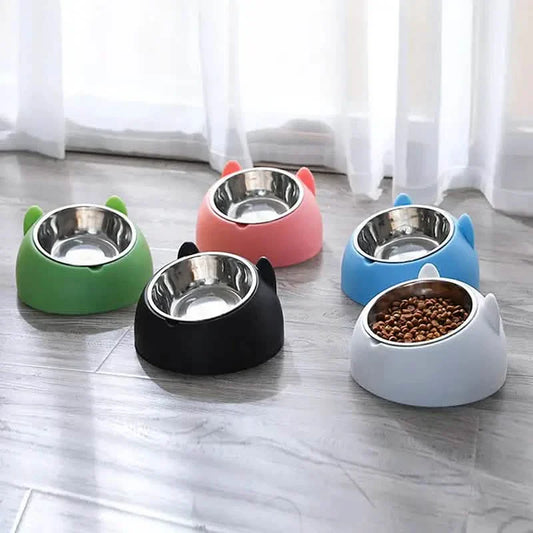Premium Stainless Steel Cat & Dog Bowls - Non Slip Base for