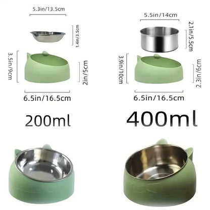 Premium Stainless Steel Cat & Dog Bowls - Non Slip Base for