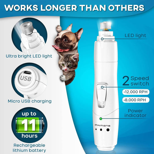 Purrfect Pet Kingdom LED Pet Nail Trimmer for Large Dogs Purrfect Pet Kingdom