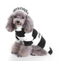 Purrfect Pet Kingdom Striped Dog Halloween Outfit X-Small BLACK WHITE Purrfect Pet Kingdom