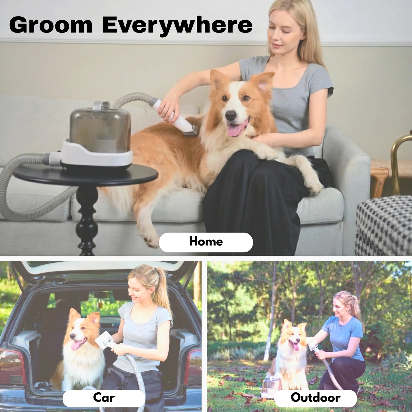 Pro Cordless Vacuum Pet Grooming Kit by Purrfect Pet Kingdom, sleek design, perfect for mess-free shedding, new arrival.