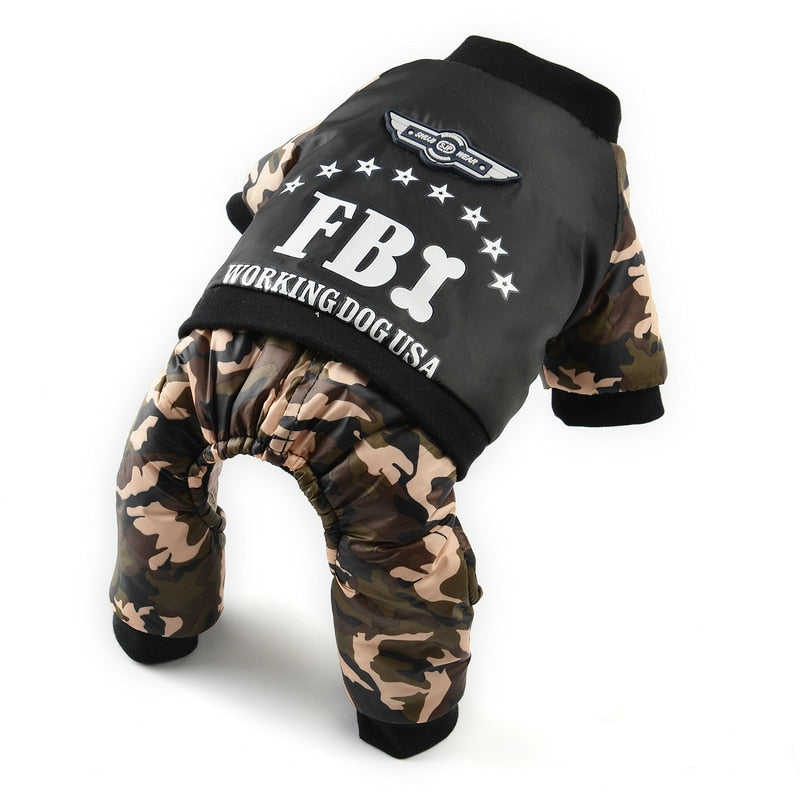 FBI Camouflage Coat |  Jumpsuit Pants - Purrfect Pet Kingdom