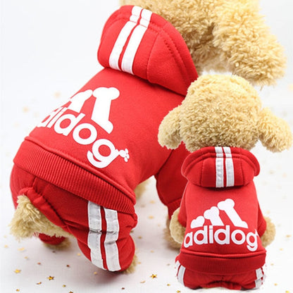 Dog Hoodie Adidog Small Medium Dogs Sporty Style 🐕