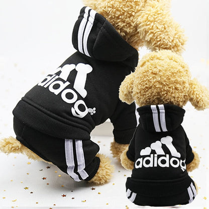 Dog Hoodie Adidog Small Medium Dogs Sporty Style 🐕