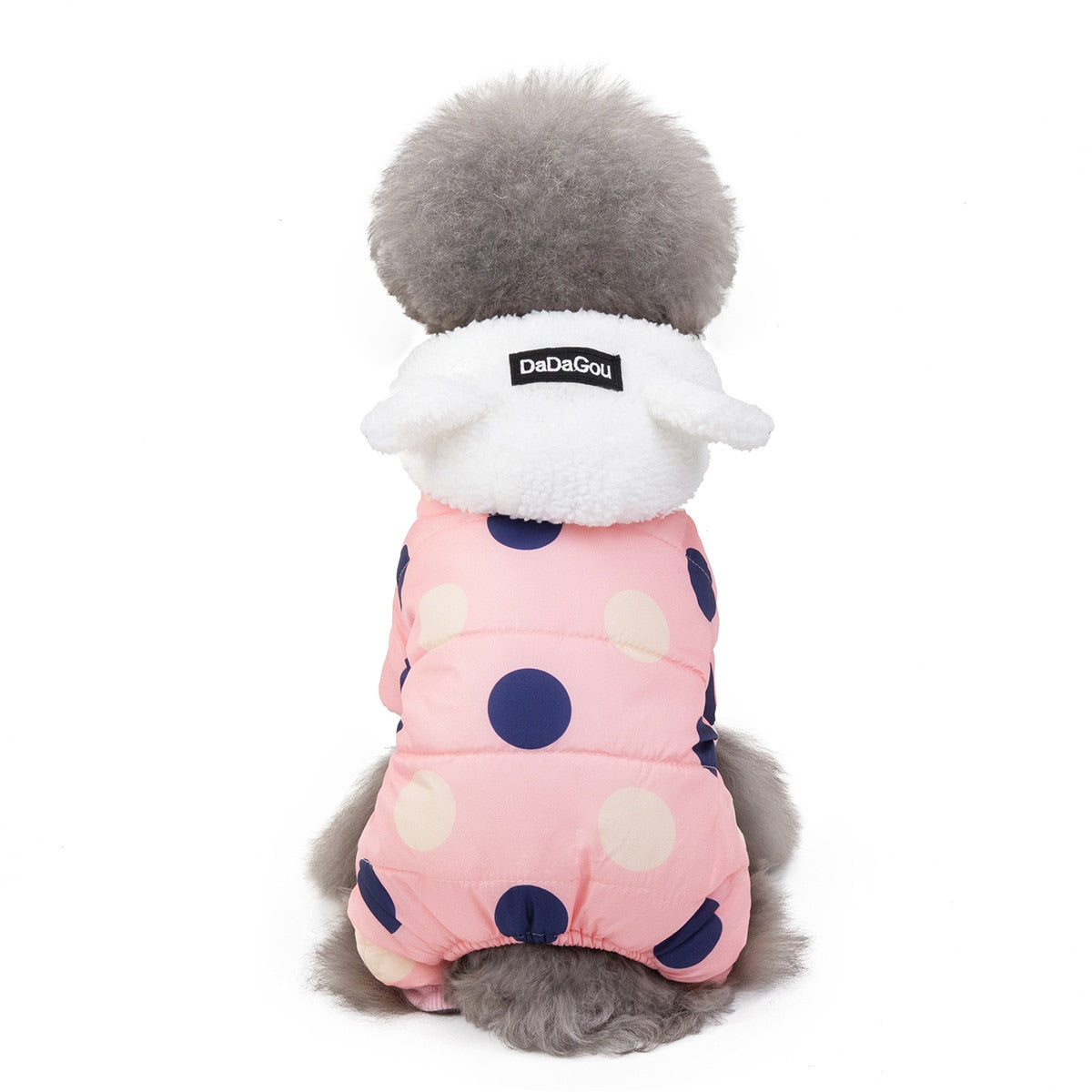 Big Polka Dot Snowsuit Jumpsuit - Purrfect Pet Kingdom