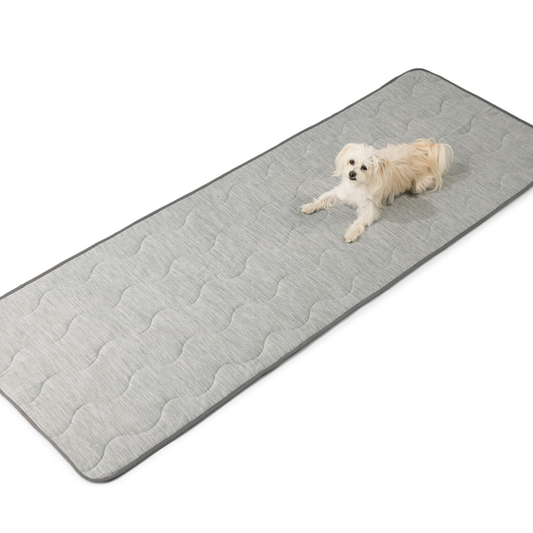 PupChillT Cooling Waterproof Runner Blanket - Arctic Grey - detail view