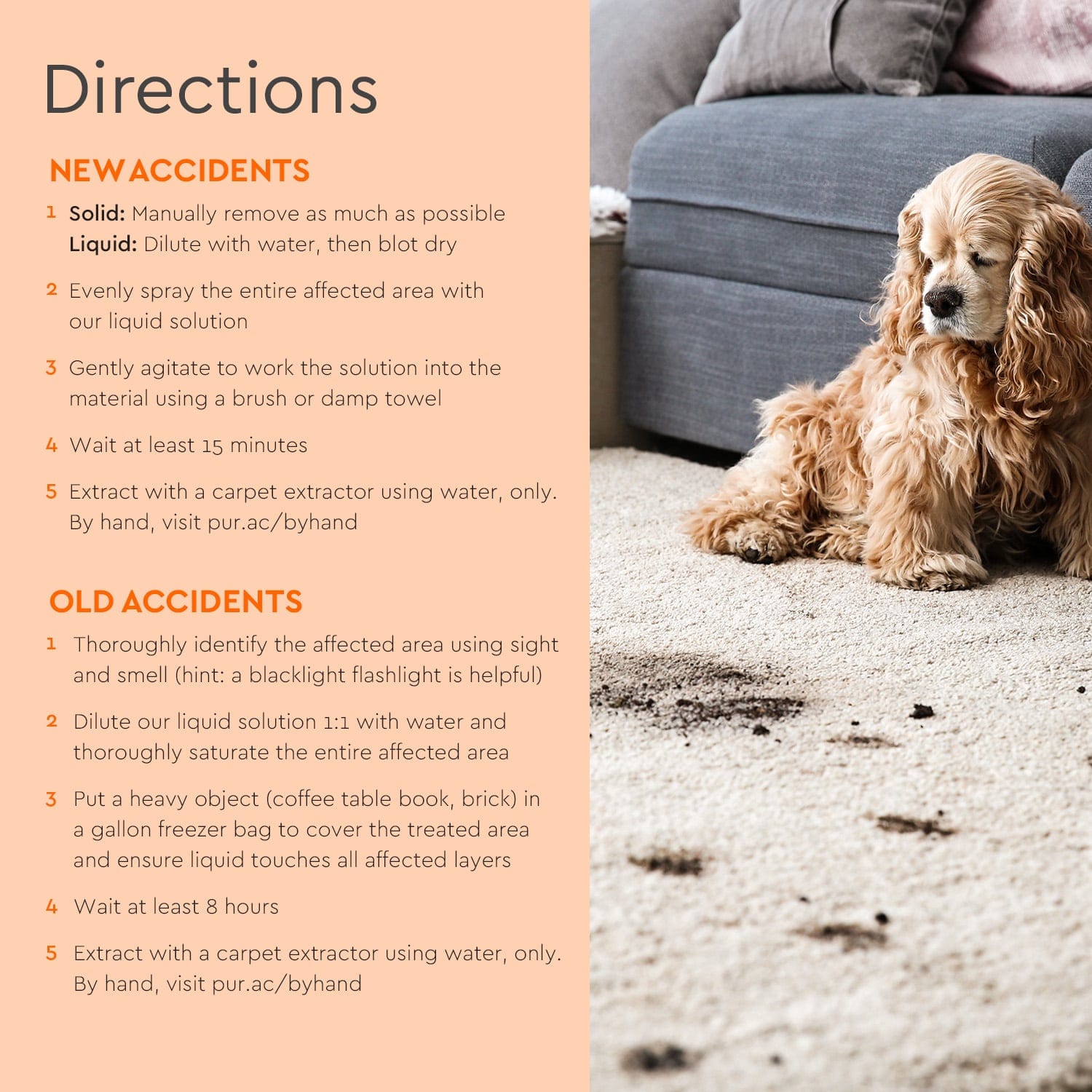 Puracy natural pet odor eliminator spray in a bottle with a pet-friendly design for easy use