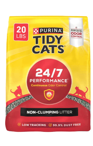 Purina Tidy Cats non-clumping cat litter 20 lbs bag with low tracking dust free cat litter formula