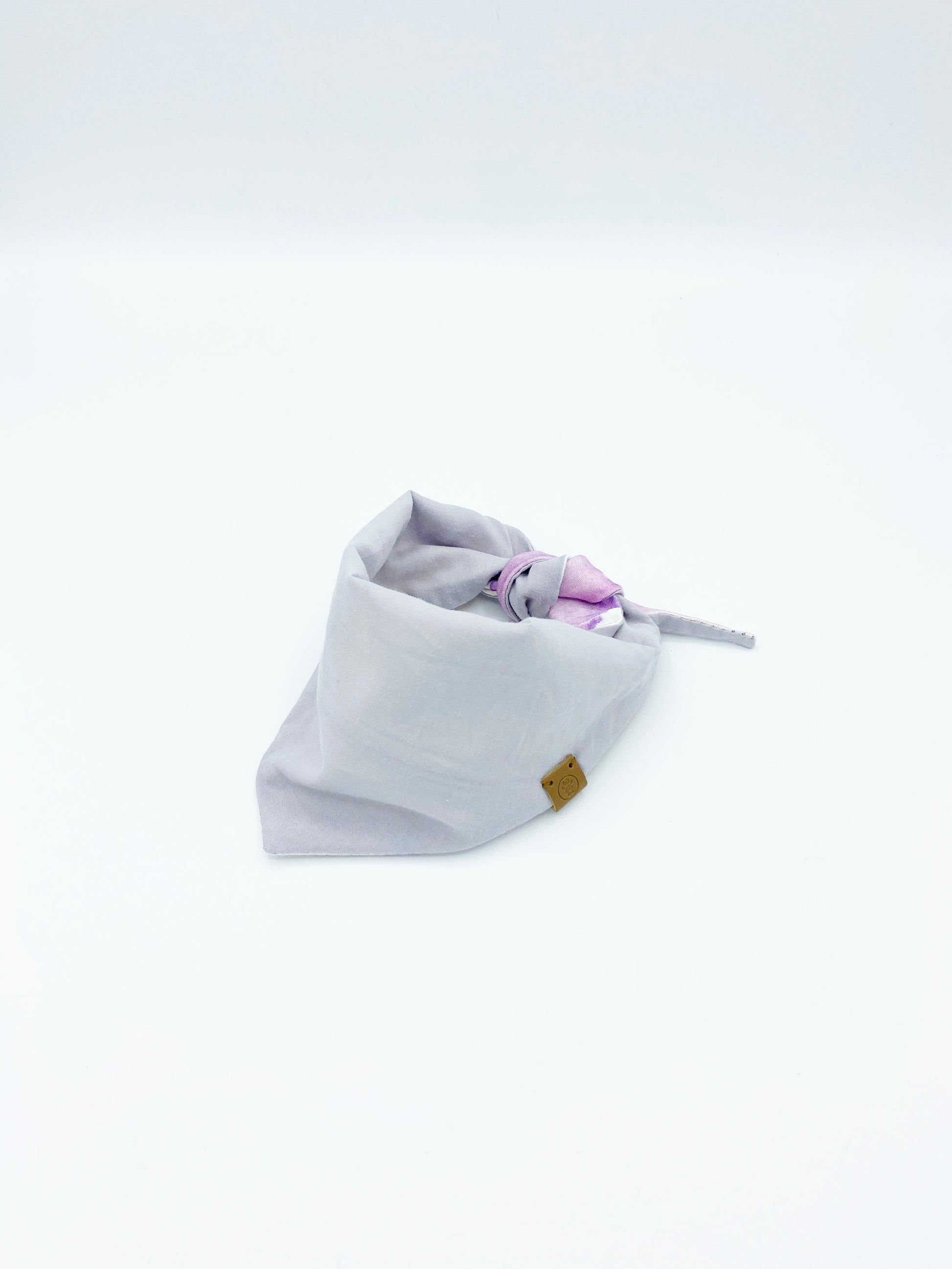 Bespoke Paws purple watercolor pet bandana in soft fabric with a stylish design