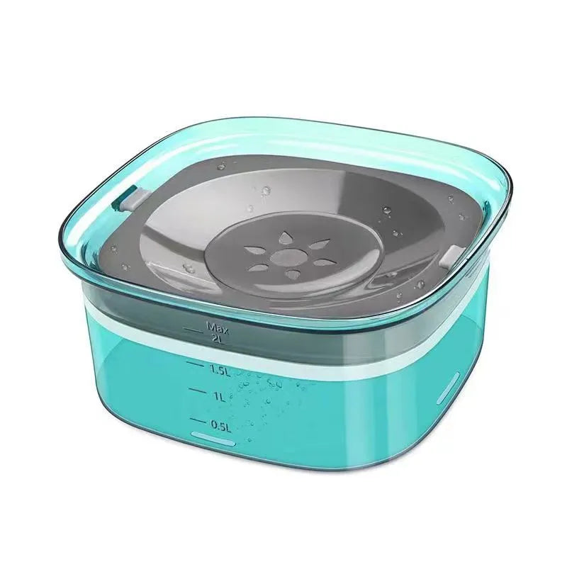Purrfect Pet Kingdom - 2L No-Spill Dog Water Bowl - Splash-Proof Vehicle Travel Bowl - Water Fountains