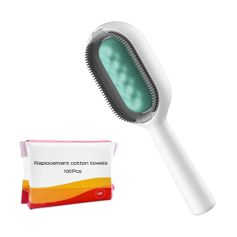 Purrfect Pet Kingdom® - 4-in-1 Pet Grooming Brush with Water Tank for Easy Cleaning - Grooming Tools